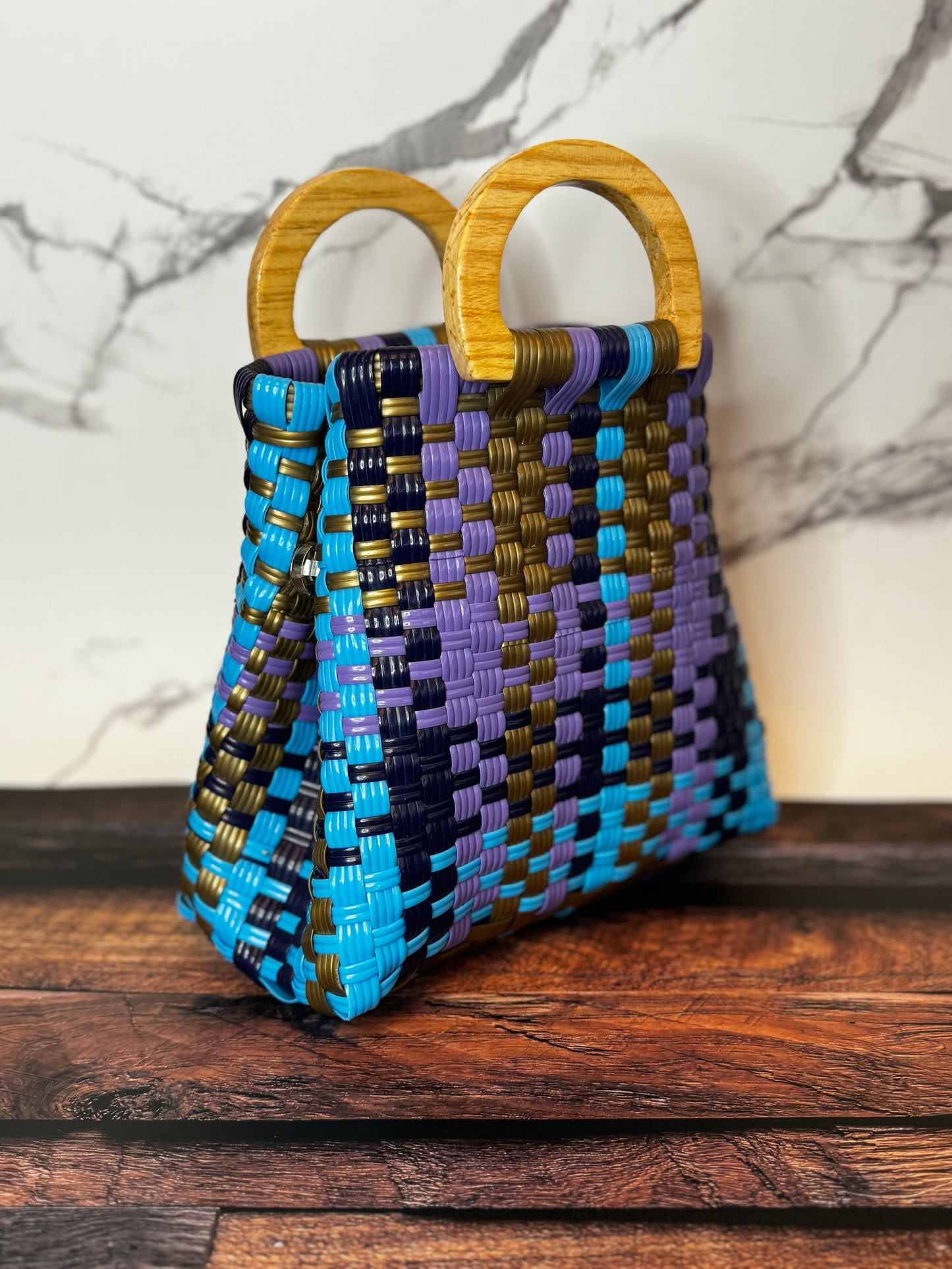 Mini Handwoven Plastic Bag