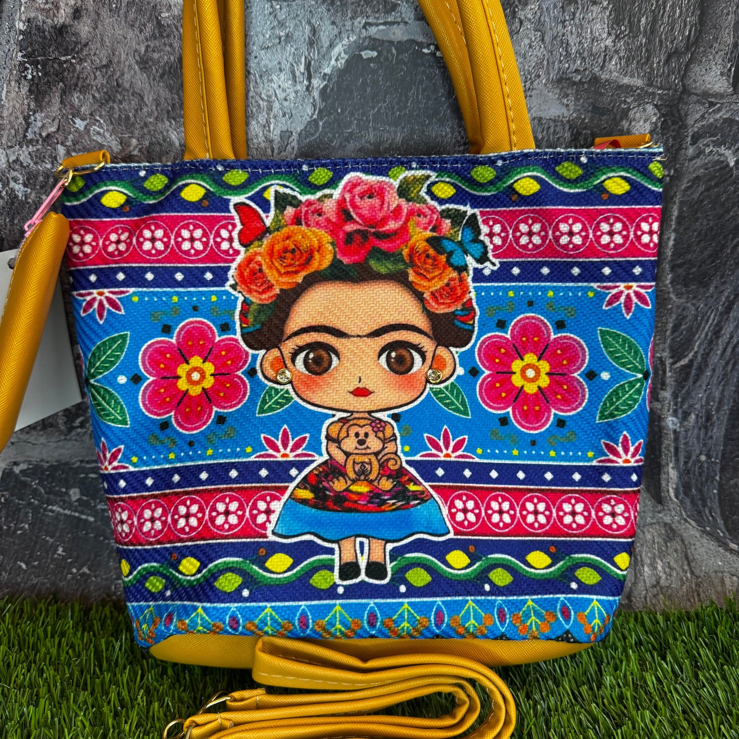 Artesanal Yute Handbag, Frida Yellow