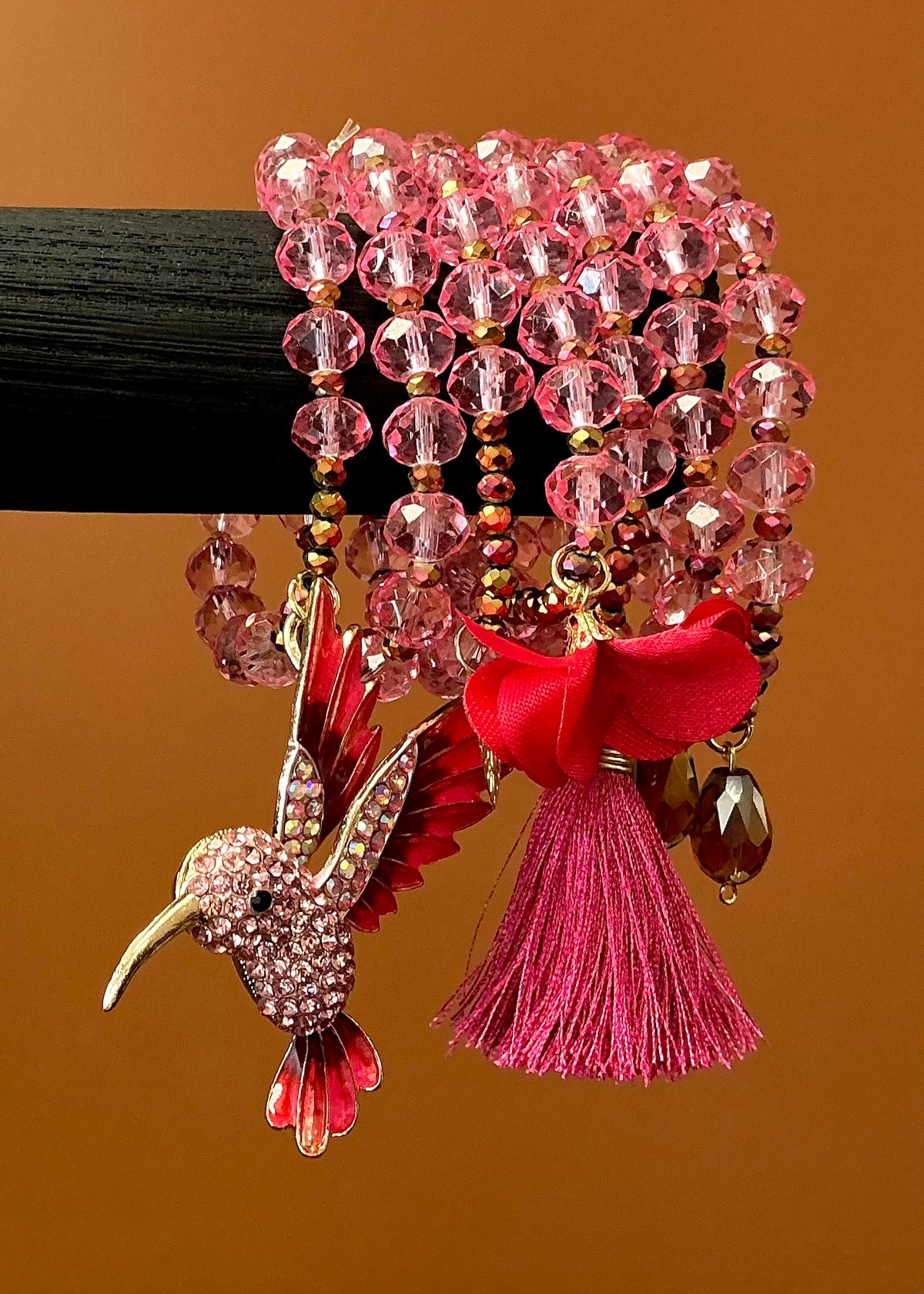 Pink Hummingbird Semanario Bracelet