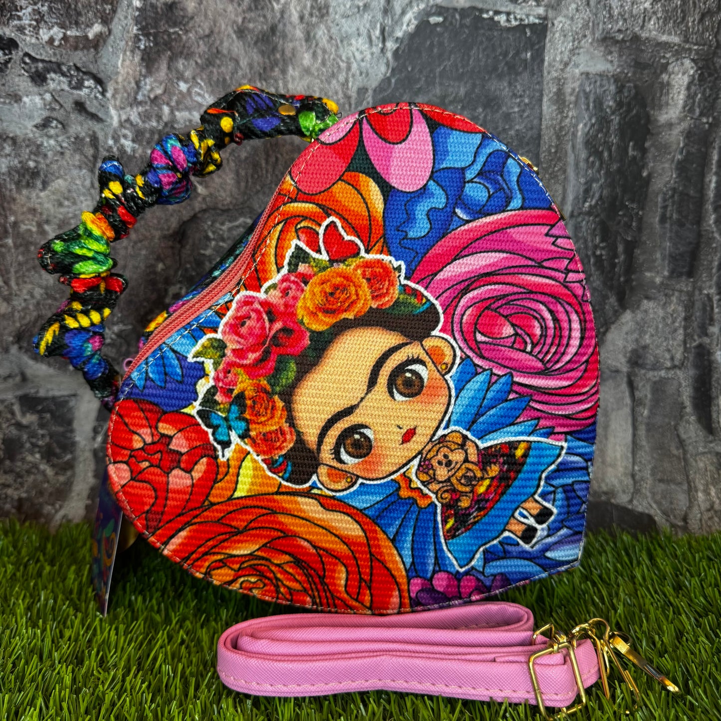 Artesanal Yute Handbag, Corazon Frida