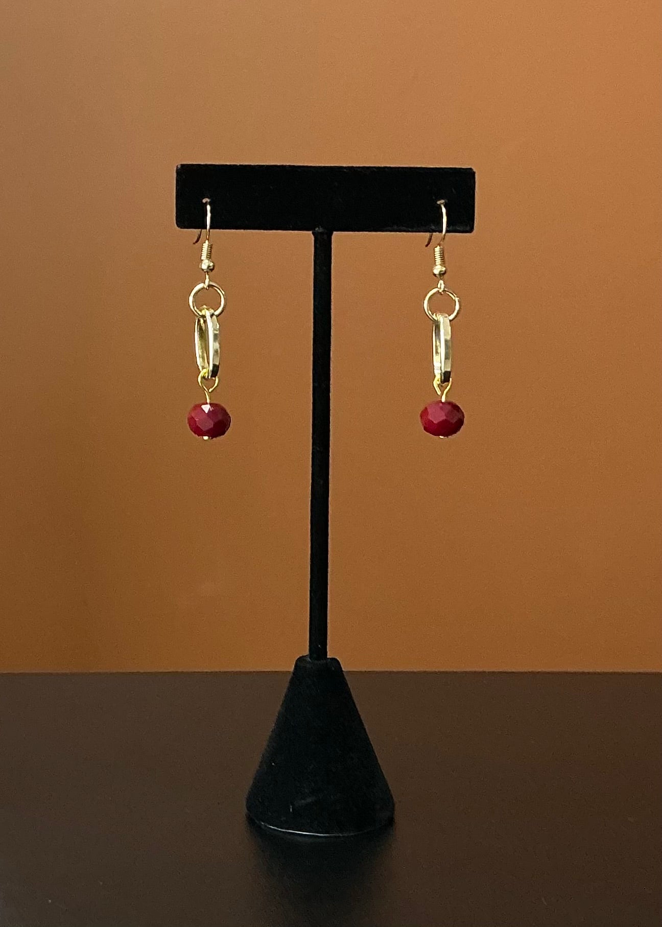 Saint Benedict Necklace & Earring Set - Red