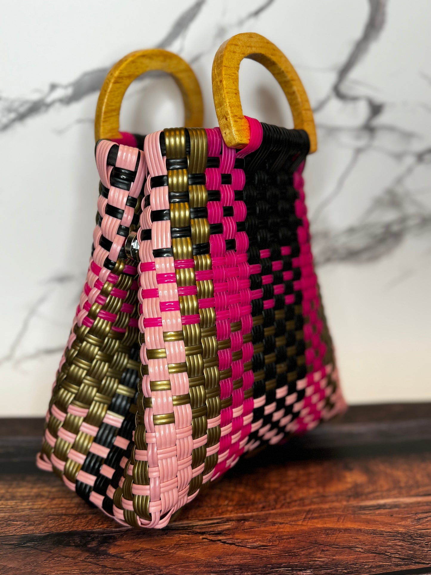 Mini Handwoven Plastic Bag
