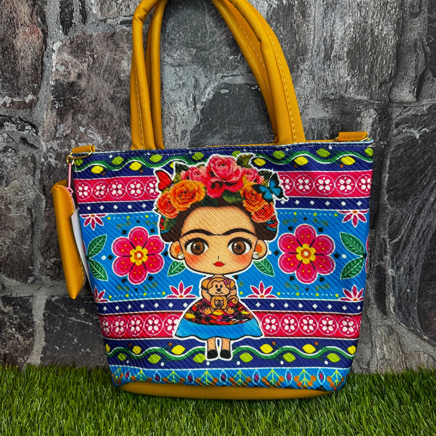 Artesanal Yute Handbag, Frida Yellow