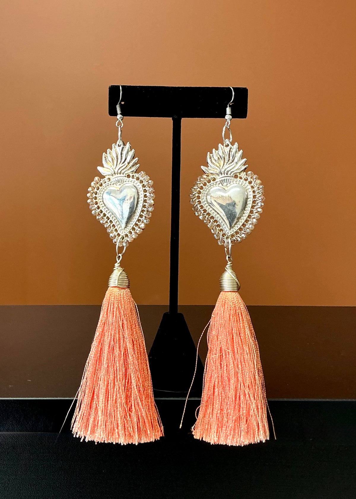 Corazón Sagrado Tassel Earrings