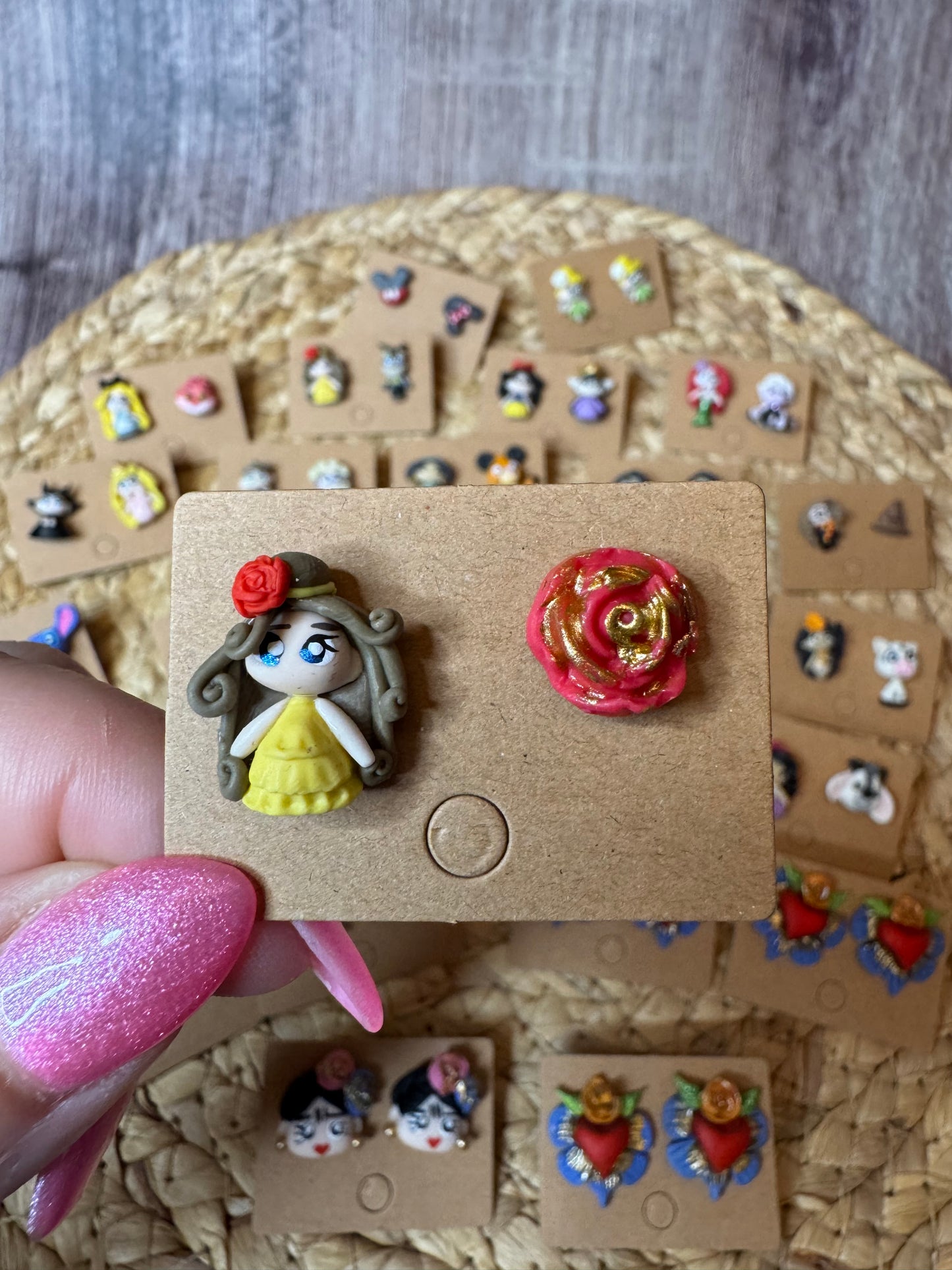 Belle & Rose Stud Earrings