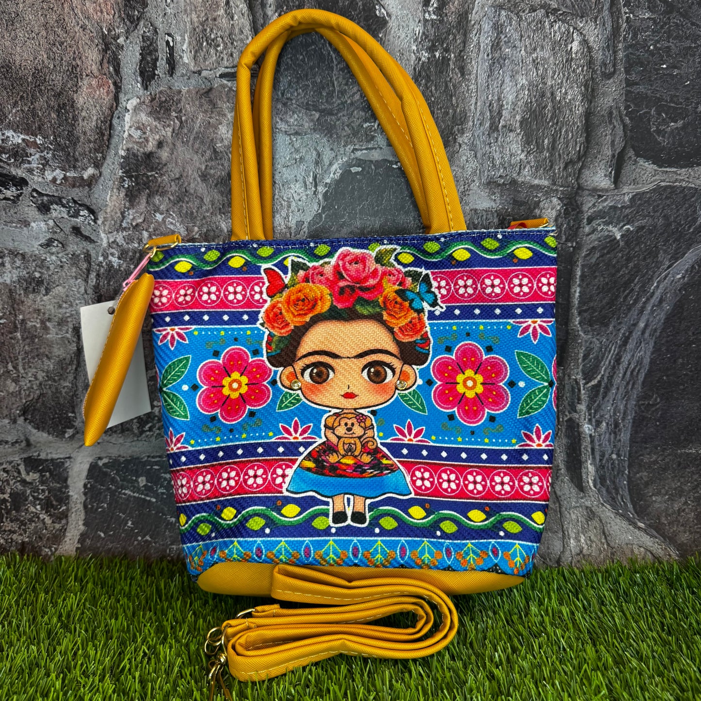 Artesanal Yute Handbag, Frida Yellow