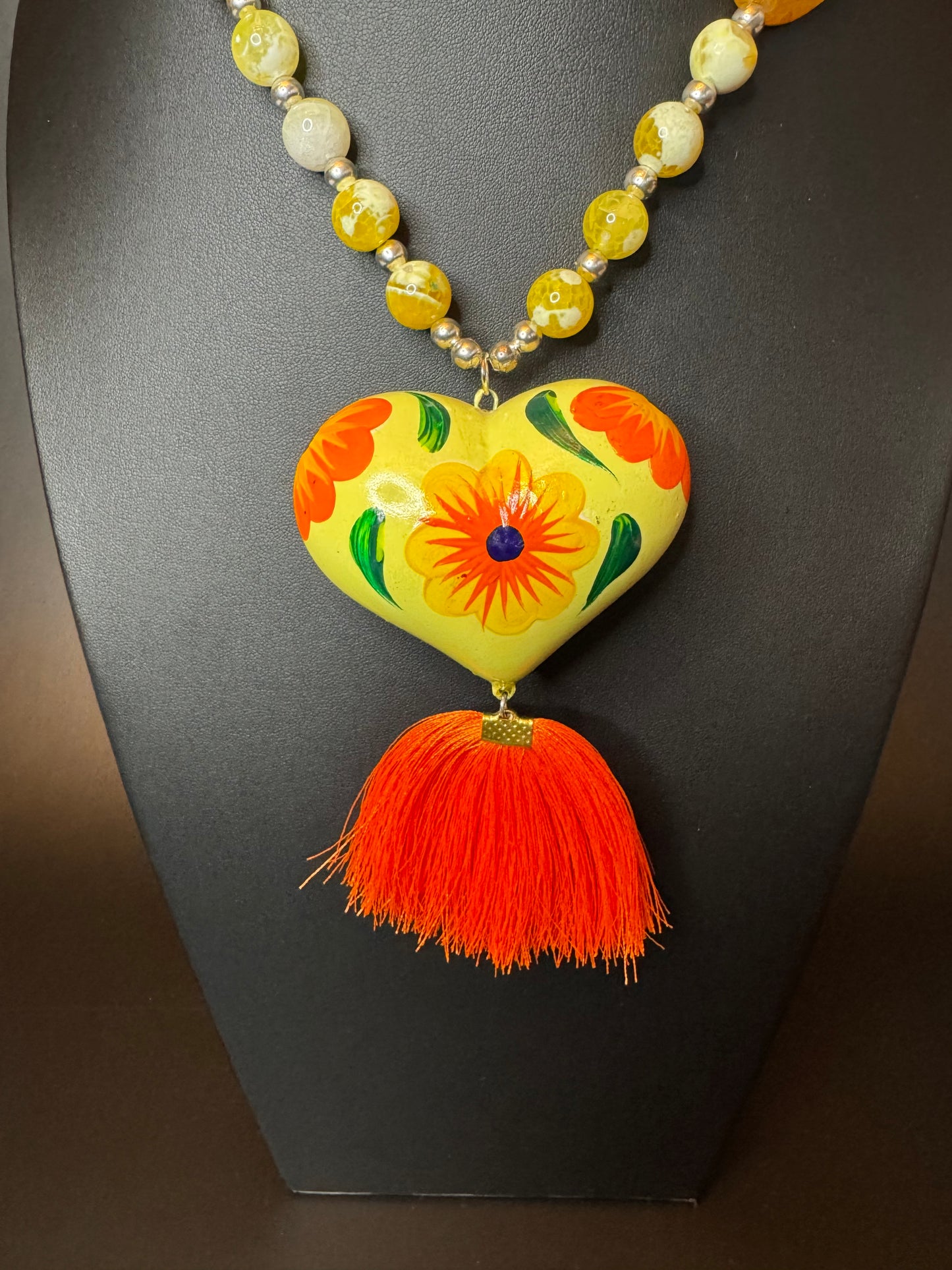 Citrine Corazon Pintado Set