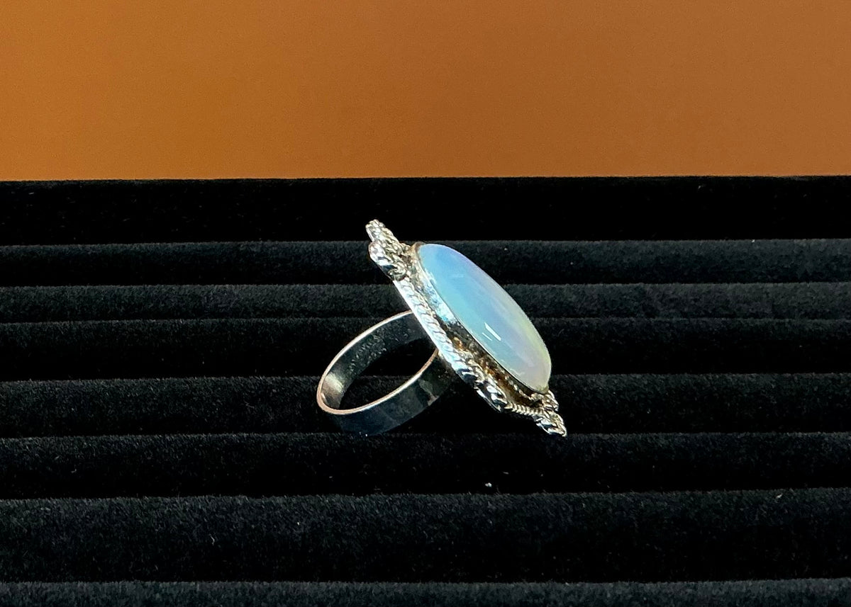 Ornate White Ring