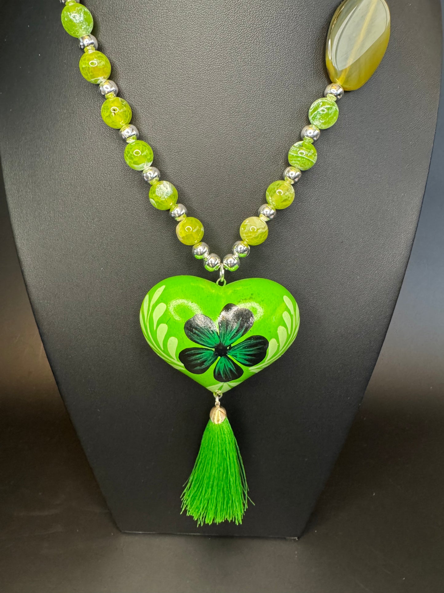 Peridot Corazon Pintado Set