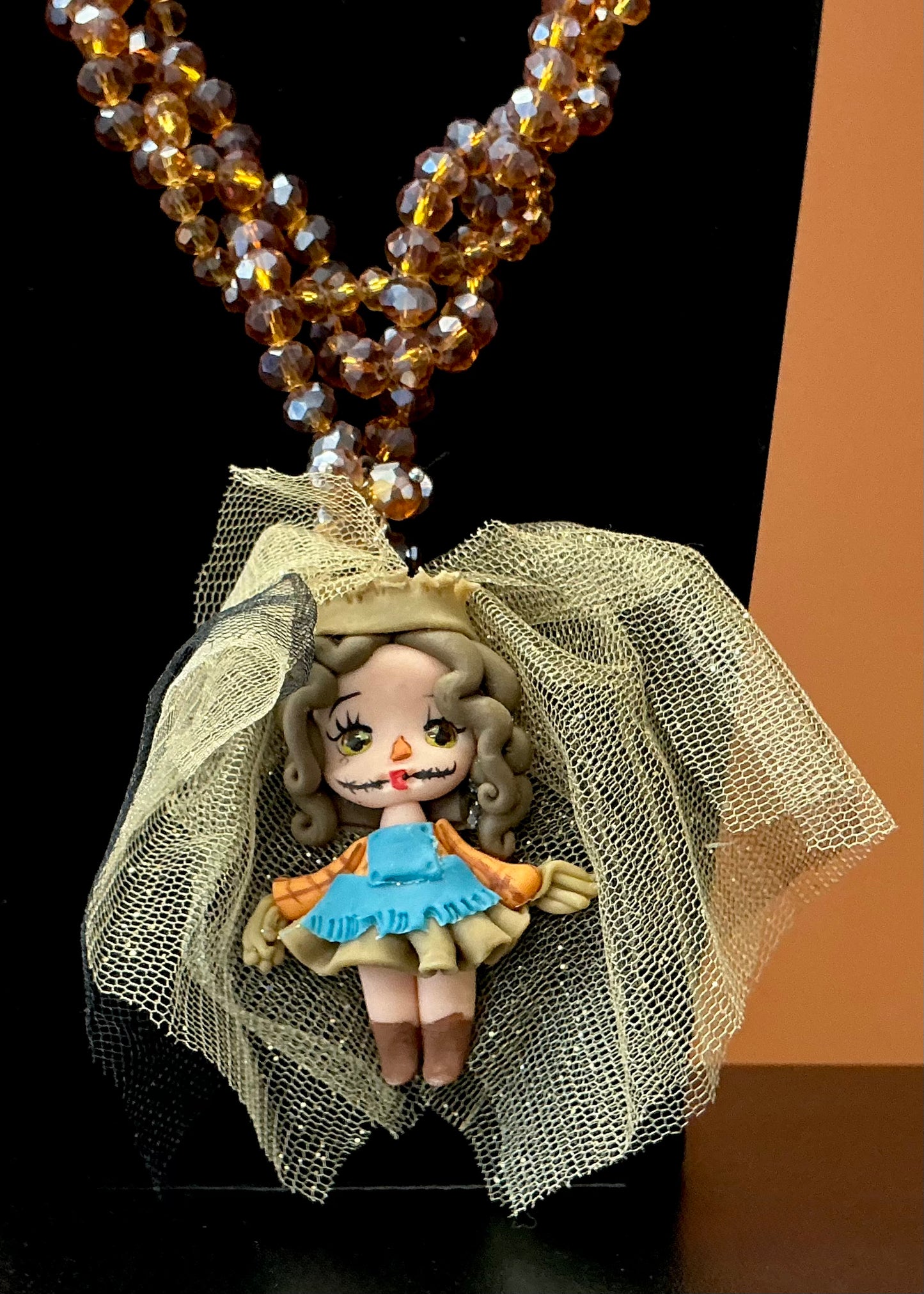 Scarecrow Doll Necklace