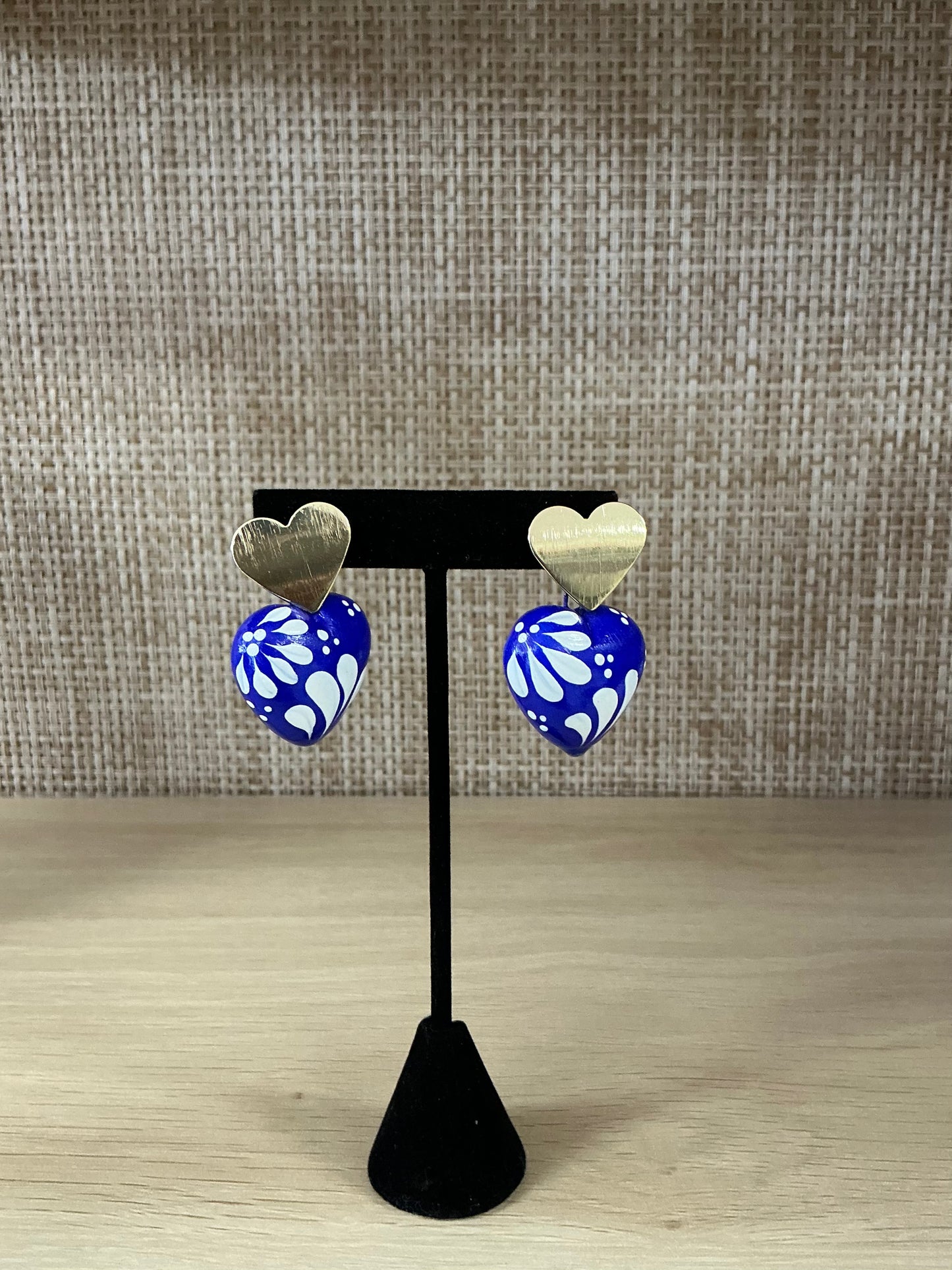 Hand-Painted Ceramic Earrings