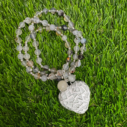 Corazon Vitral Moonstone Labradorite Bracelet