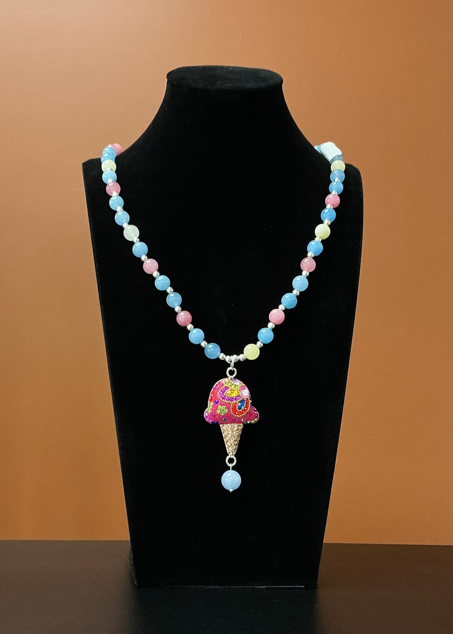 Ice Cream Necklace & Earring Set