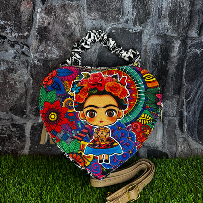 Artesanal Yute Handbag, Corazon Frida