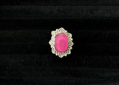 Ornate Pink Ring