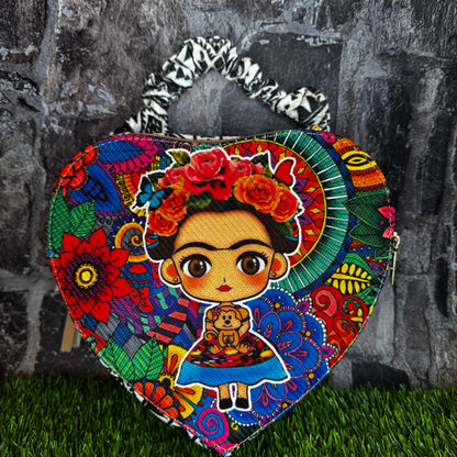 Artesanal Yute Handbag, Corazon Frida