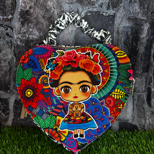 Artesanal Yute Handbag, Corazon Frida