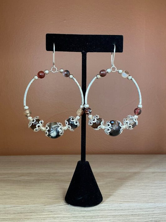 Deep Earth - Hoop Earrings