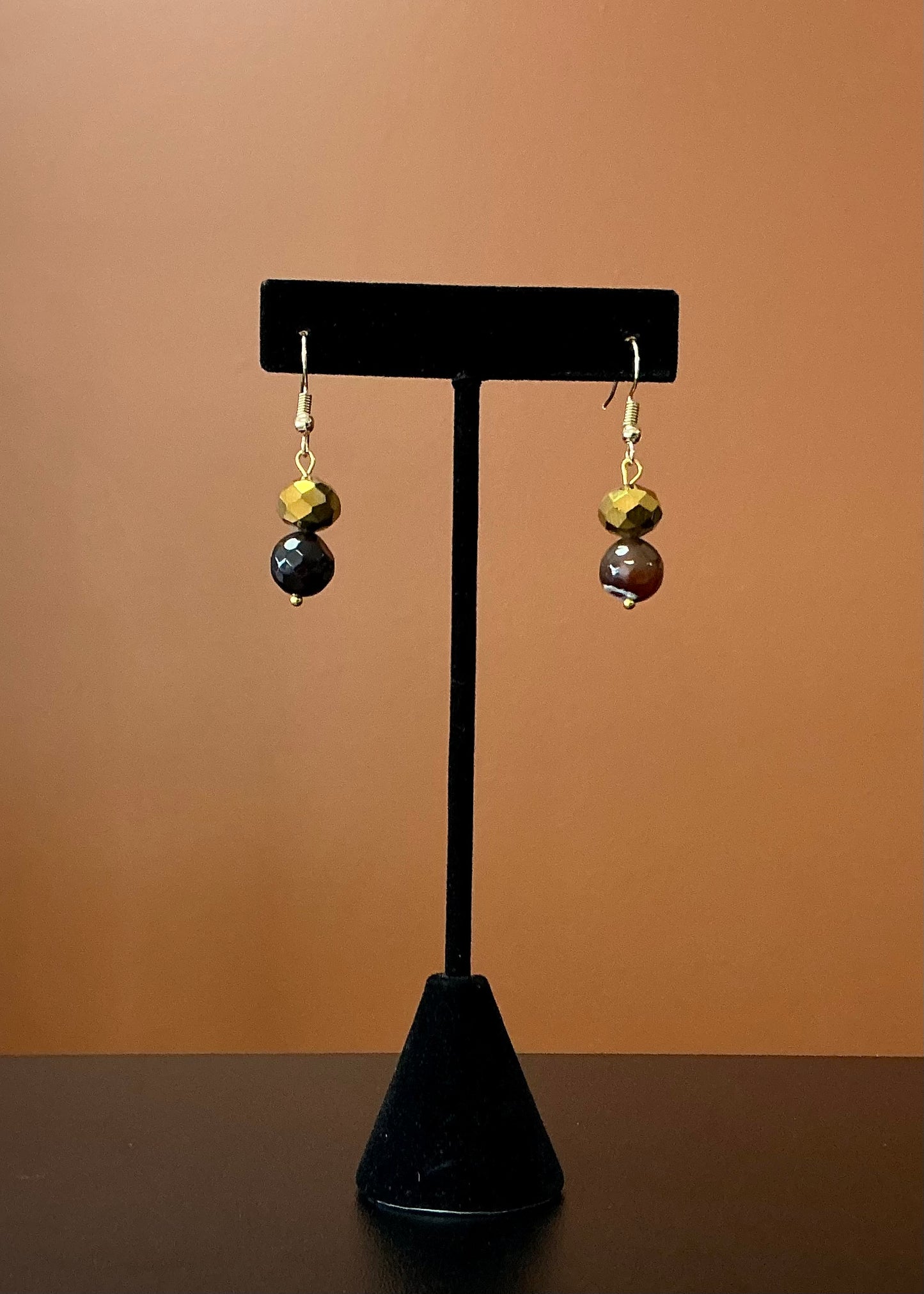 Golden Bull Necklace & Earring Set - Gold