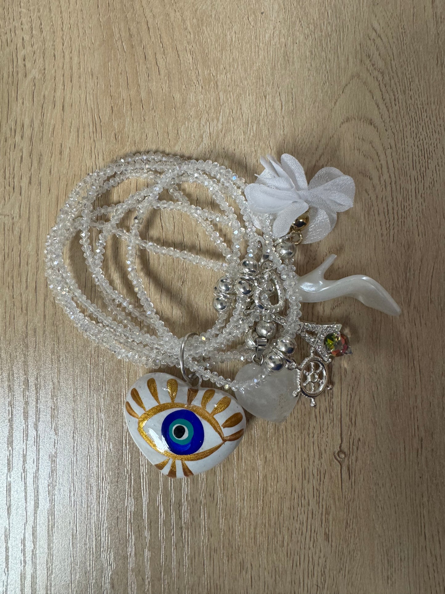 Semanario Bracelet - Ojo Turco Blanco