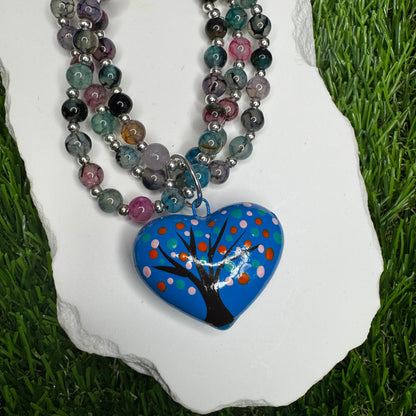 Arbol Corazon Pintado Labradorite Bracelet