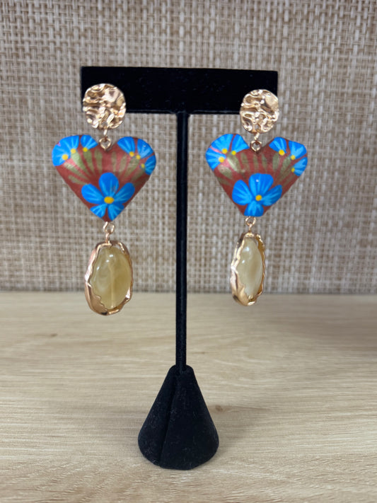 Liquid Gold Corazón Earrings