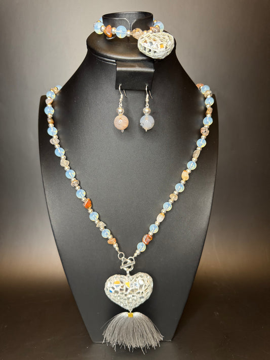 Moonstone Corazon Vitral Set
