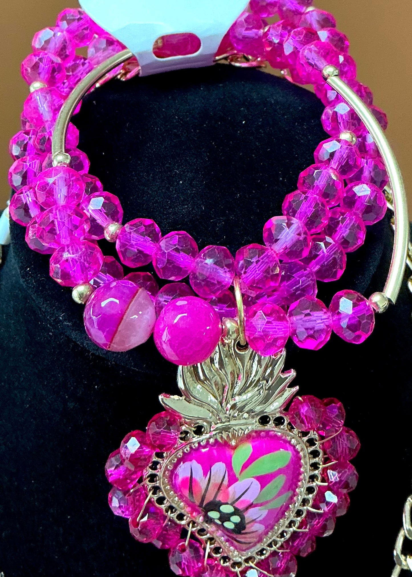 Corazón Sagrado - Pink Jewelry Set