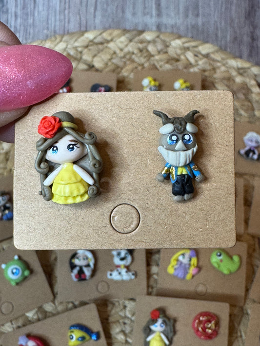 Belle & Beast Stud Earrings