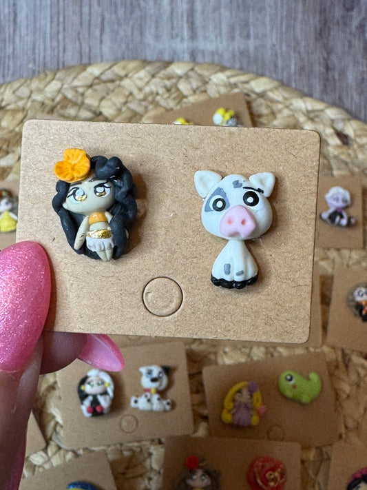 Moana & Pua Stud Earrings