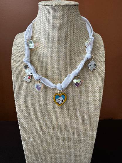 Snoopy Love Charm Choker