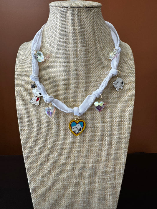Snoopy Love Charm Choker