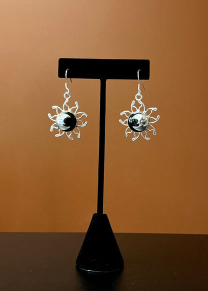 Brown Eclipse Necklace & Earring Set