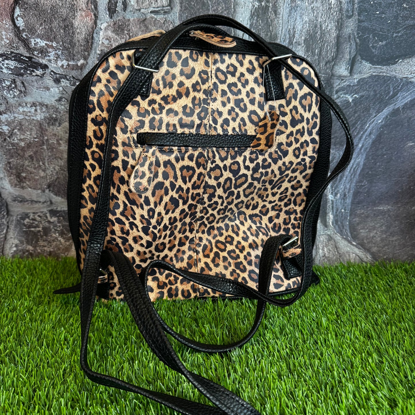 Artesanal Leopard Backpack