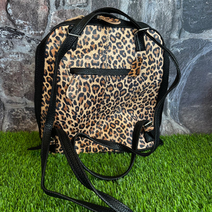 Artesanal Leopard Backpack