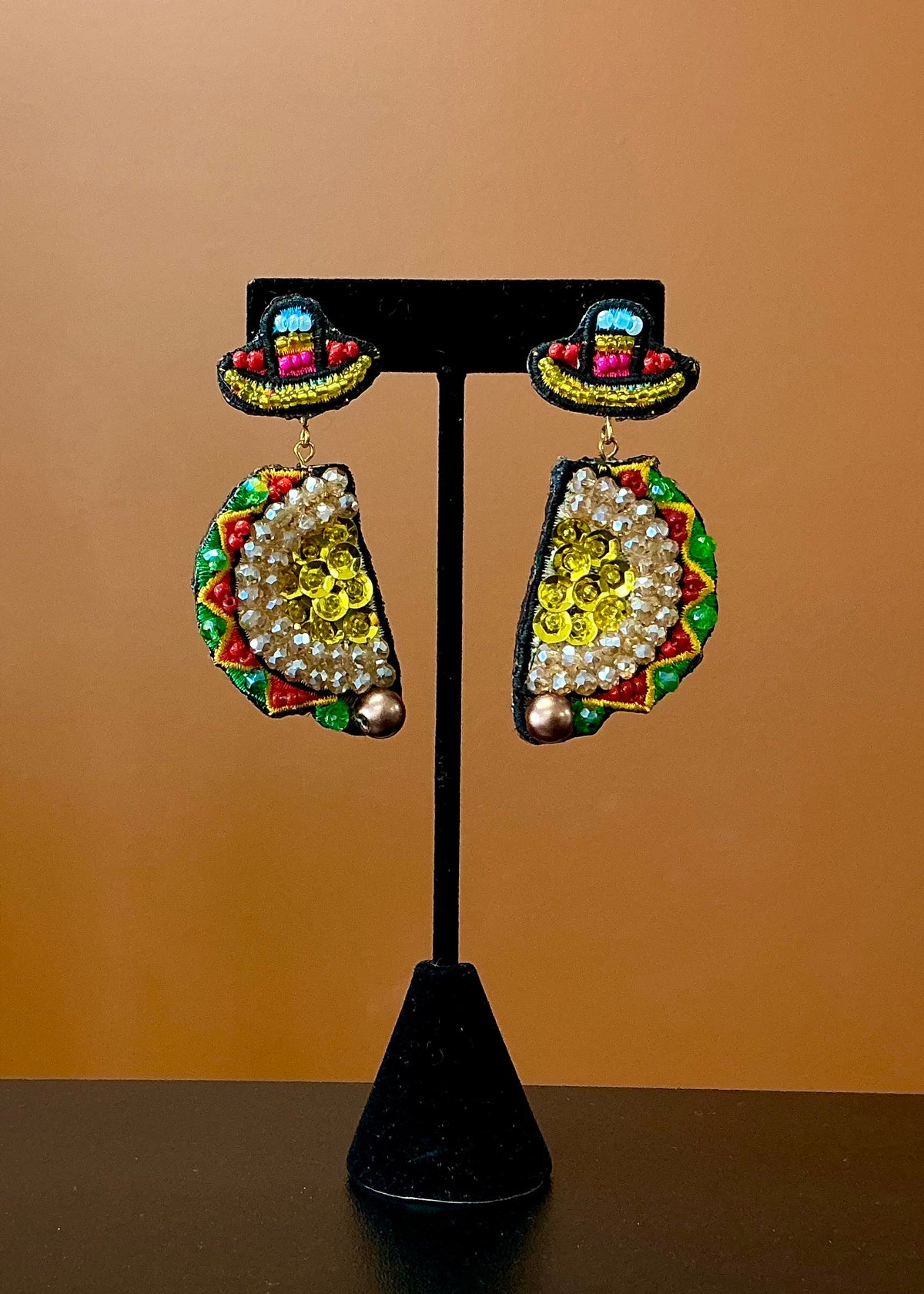Taco Beaded Earrings