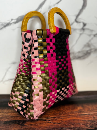 Mini Handwoven Plastic Bag