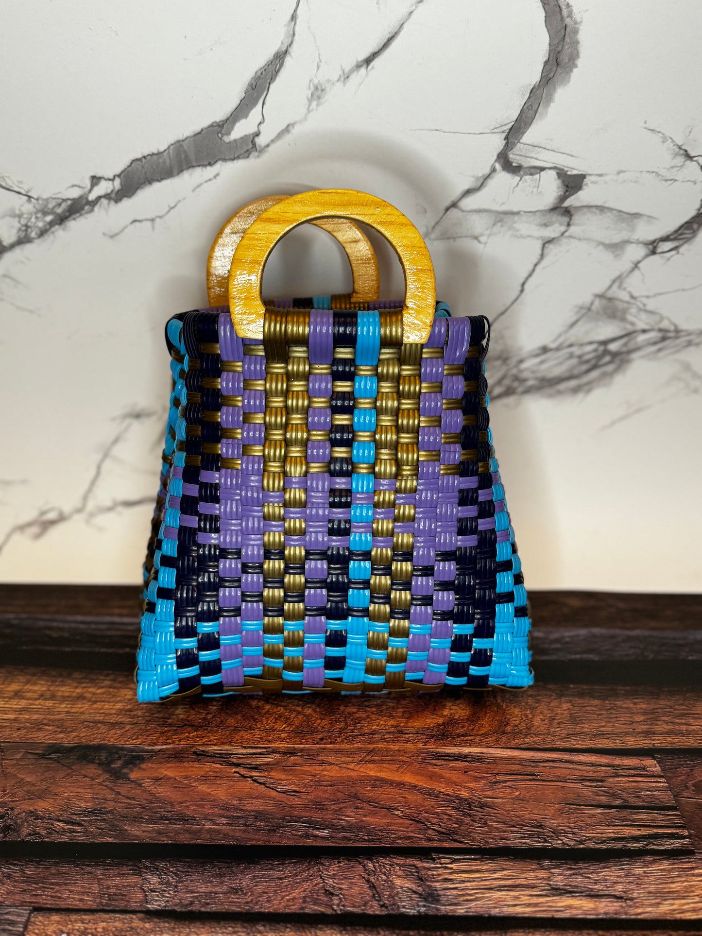 Mini Handwoven Plastic Bag