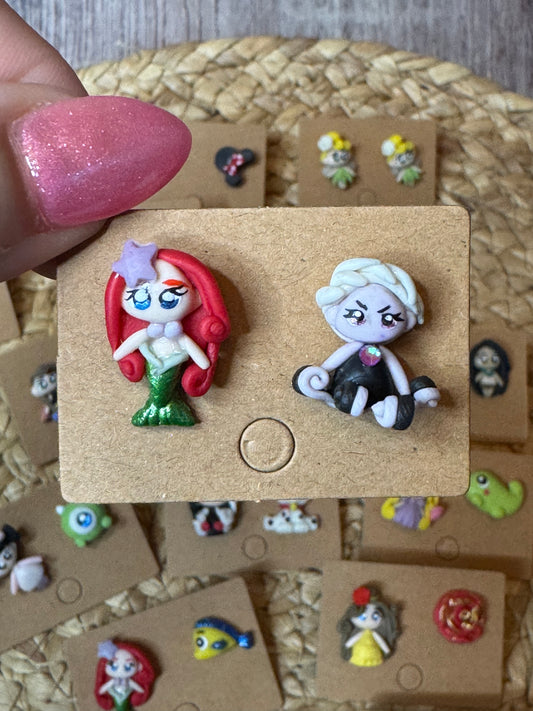 Ariel & Ursula Stud Earrings