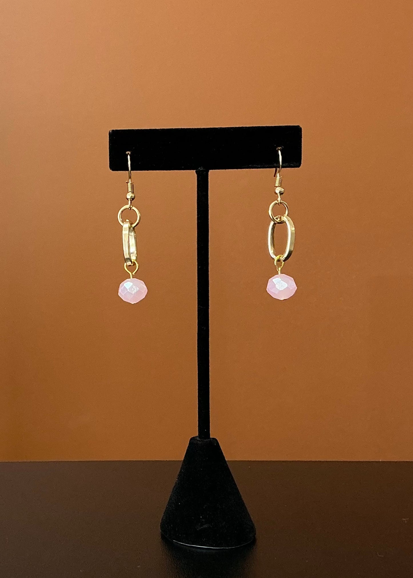 Saint Benedict Necklace & Earring Set - Pink