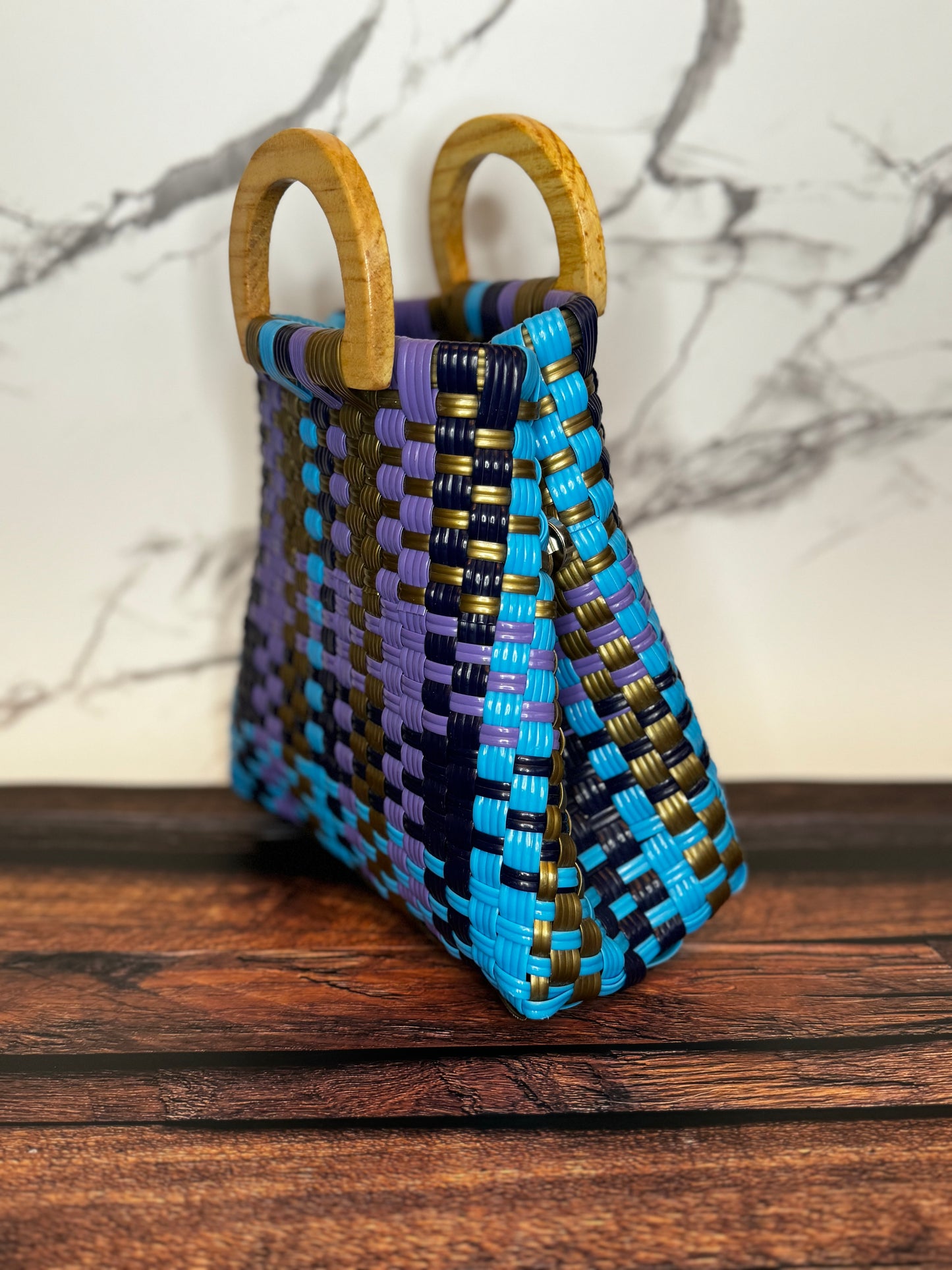 Mini Handwoven Plastic Bag