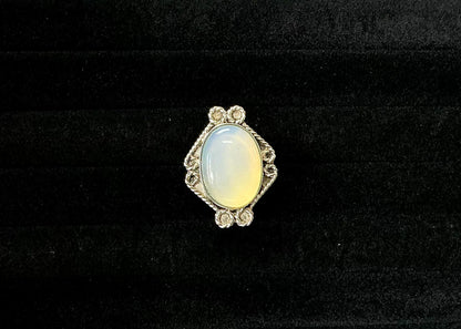 Ornate White Ring