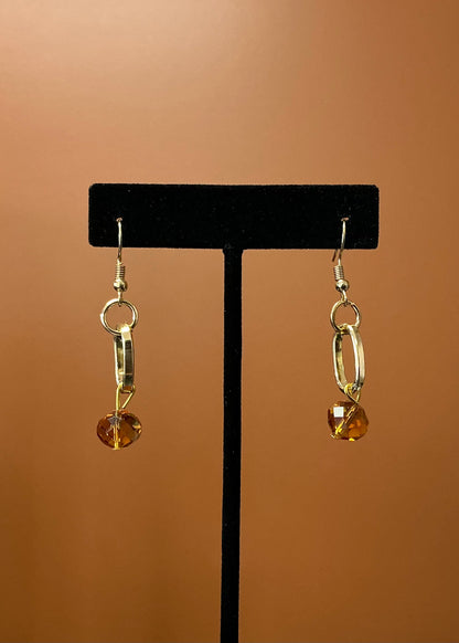 Saint Benedict Necklace & Earring Set - Orange