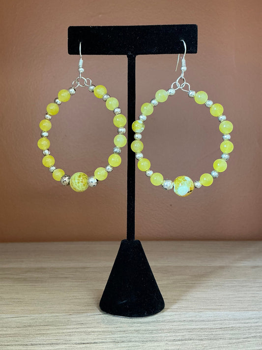 Honeycomb - Hoop Earrings