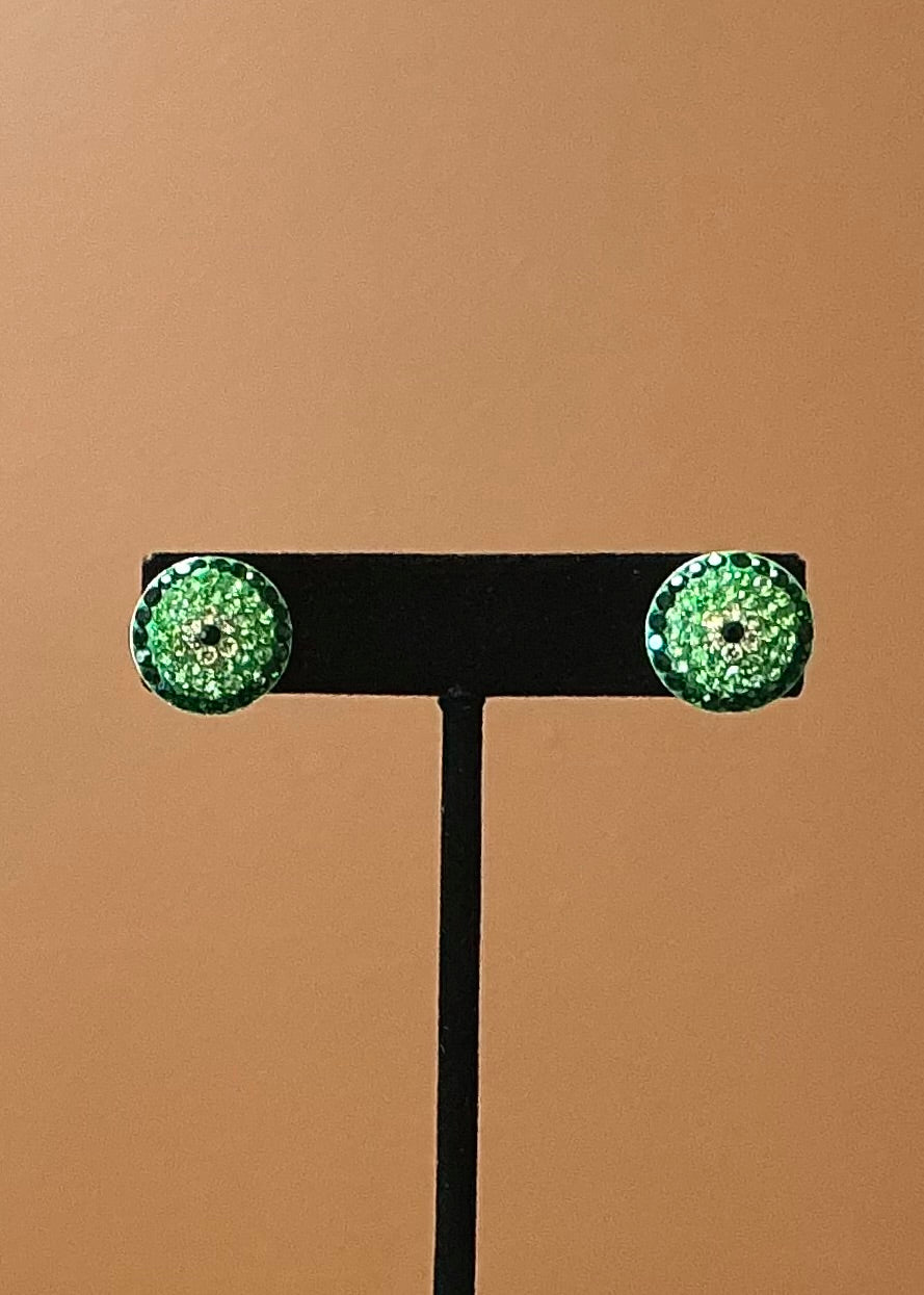 Avocado Necklace & Earrings - Dark Green