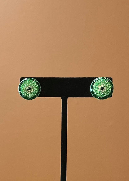 Avocado Necklace & Earrings - Dark Green