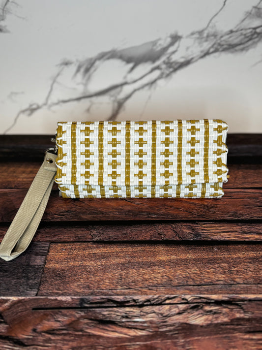 Handwoven Plastic Wallet/Wristlet