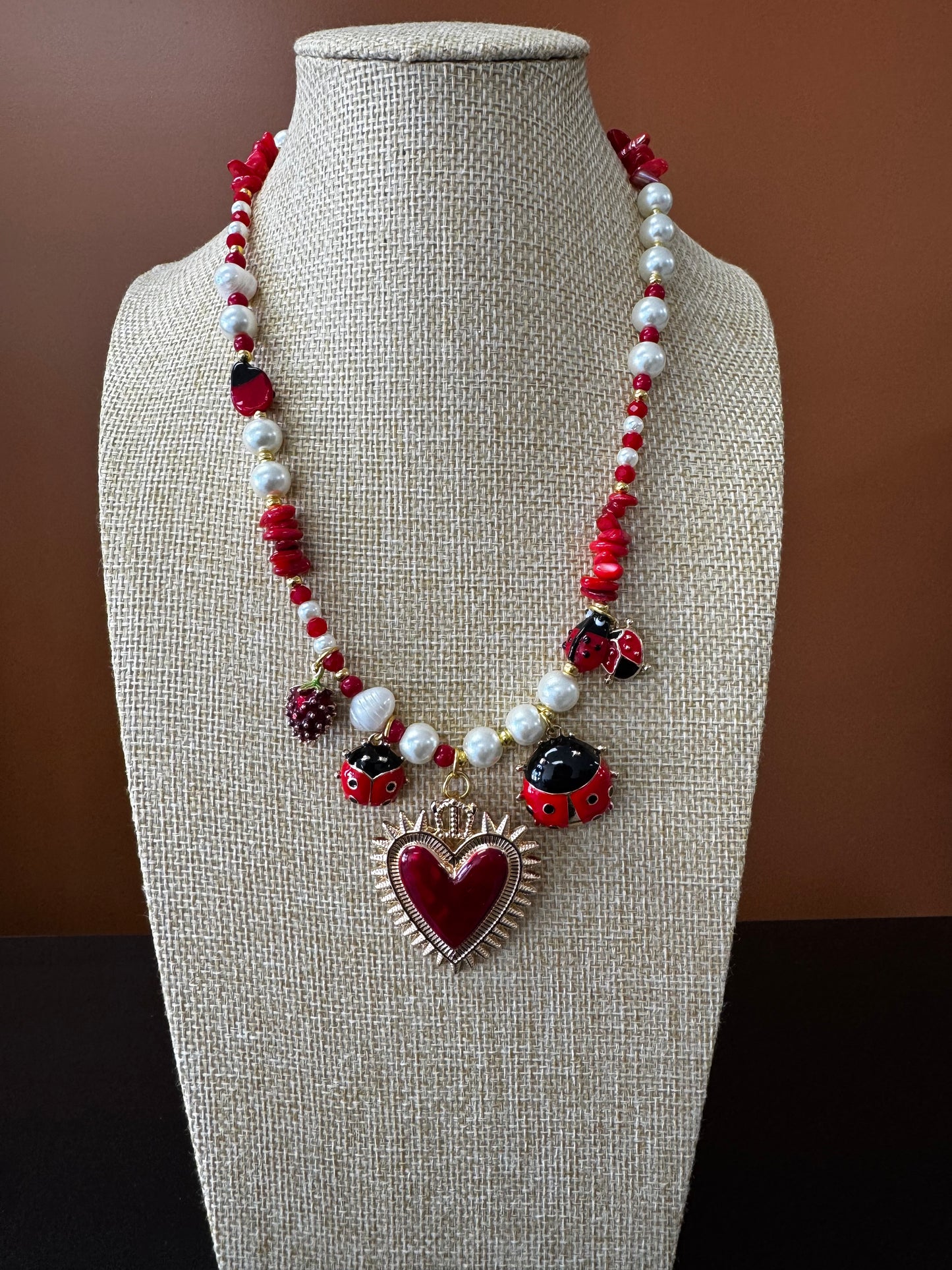 Ladybug Corazon Necklace