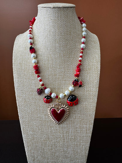 Ladybug Corazon Necklace