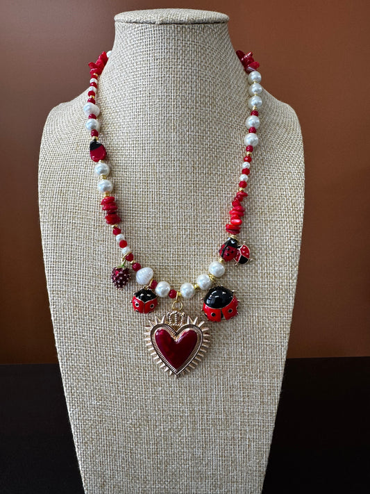 Ladybug Corazon Necklace